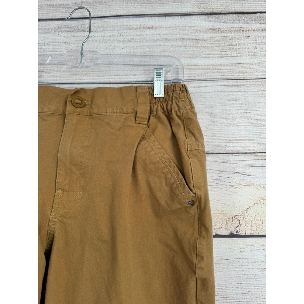 Kathmandu Hiking Adventure Pants Mens Large Brown Elastic Waist Stretch